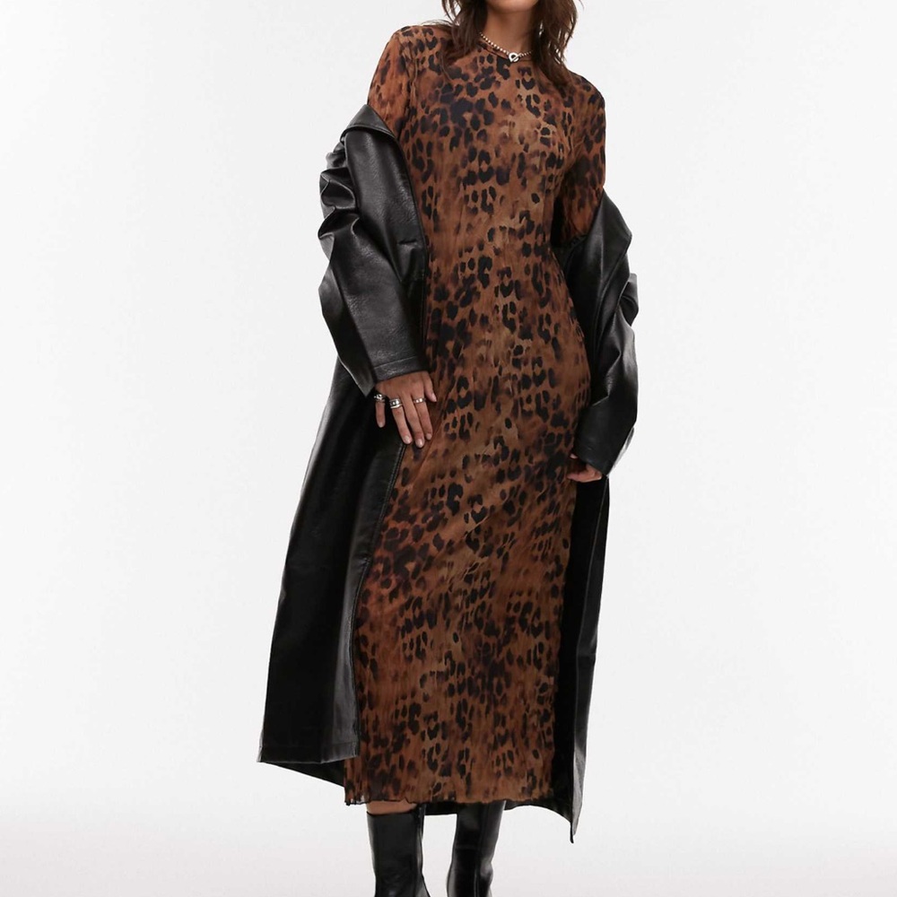 Topshop Bambi Crinkle Dress